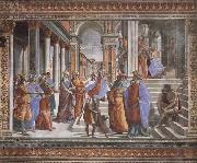 Domenicho Ghirlandaio Tempelgang Marias oil painting